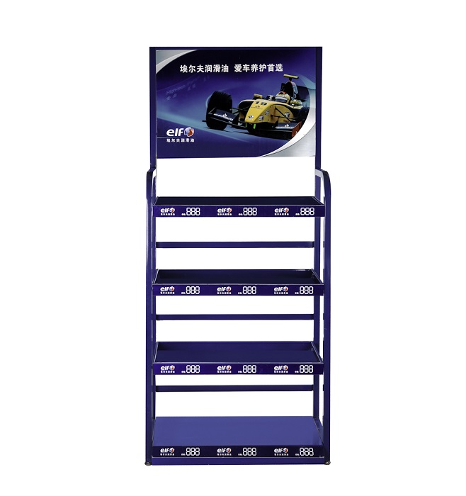Vehicle accessories tools display racks with layers