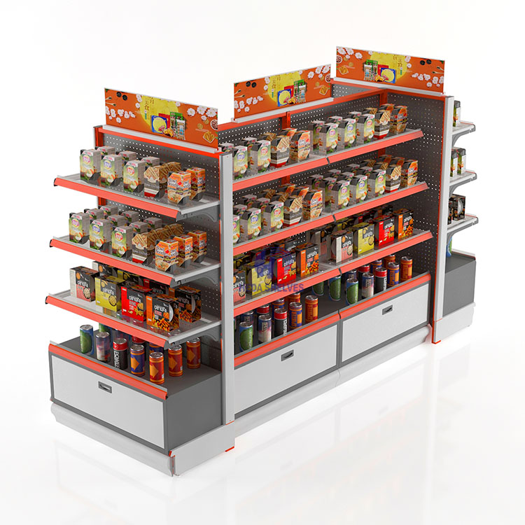 Glass Supermarket Shelf