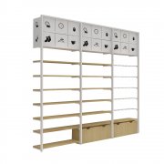 Hot Sale MINISO Wooden Steel Shelves