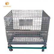 Rolling storage metal cage