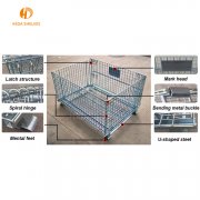 Storage metal cage with roller