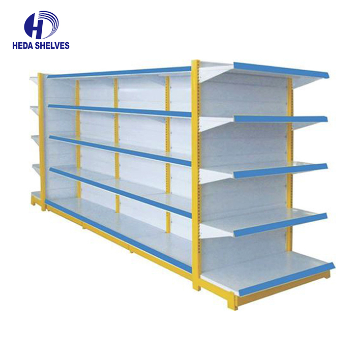 supermarket shelves