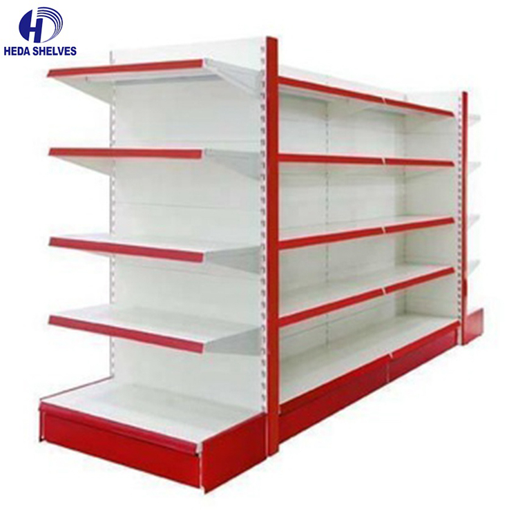 supermarket shelves