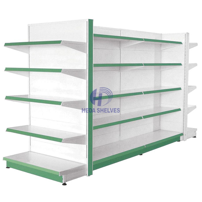 Popular Retail Store Rack Long Four Side Display Su